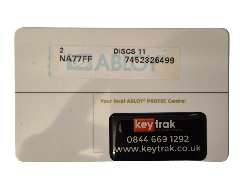 ABLOY Protec Key (Blue Dot)