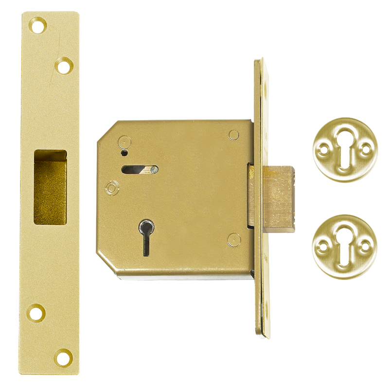 UNION C-Series 3G115 5 Lever Deadlock 80mm in Brass