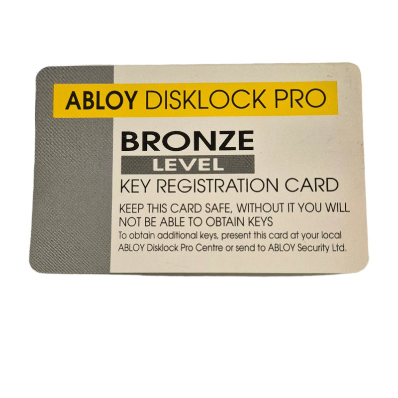 ABLOY Disklock Pro Key Bronze Level