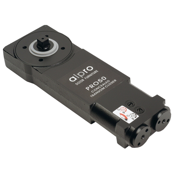 ALPRO PRO50 No Hold Open With Sideload Arm Medium Duty Transom Door Closer C/W Pivot & Arm