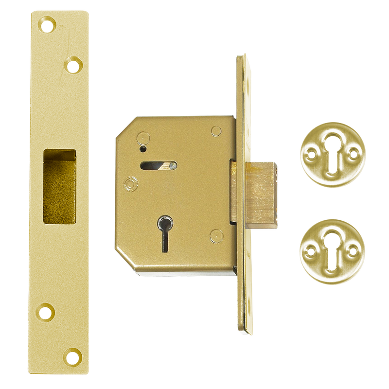 UNION C-Series 3G115 5 Lever Deadlock 67mm in Brass