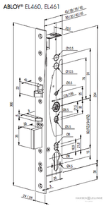 Abloy EL460 Electric Lock Package 3P