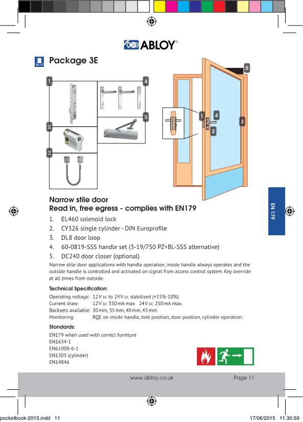 Abloy EL460 Electric Lock Package 3E