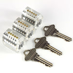 Dangerfield EUREKA Training Lock Set - 3 Progressively Harder Clear Locks