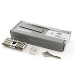 Dangerfield Aerospace Cutaway Practice Lock +Pins and Tweezers - Repinnable, Configurable Solid Metal Training Lock