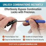 Dangerfield Combination Lock - Lock Picks - 2 Piece Bypass Mini-Knife Set