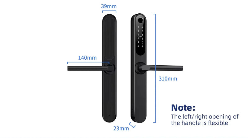 EA 215 Slim Line Smart Digital Lock for UPVC, Composite, Wooden & Aluminium Doors