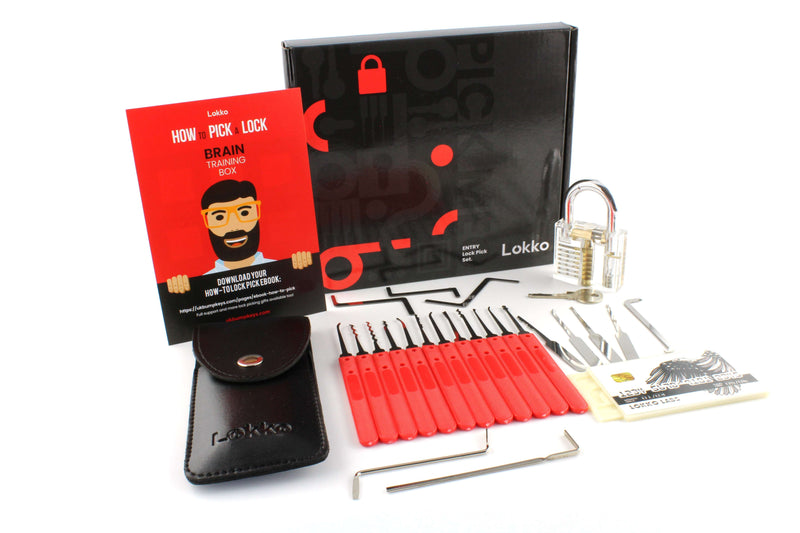 Lock Picking Kit - Lock Picks, Practice Lock, Spy Kit, Beginners Guide