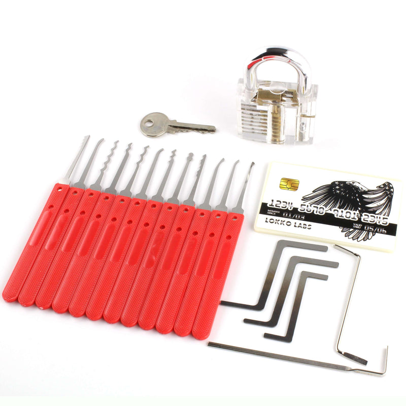 Lock Picking Kit - Lock Picks, Practice Lock, Spy Kit, Beginners Guide