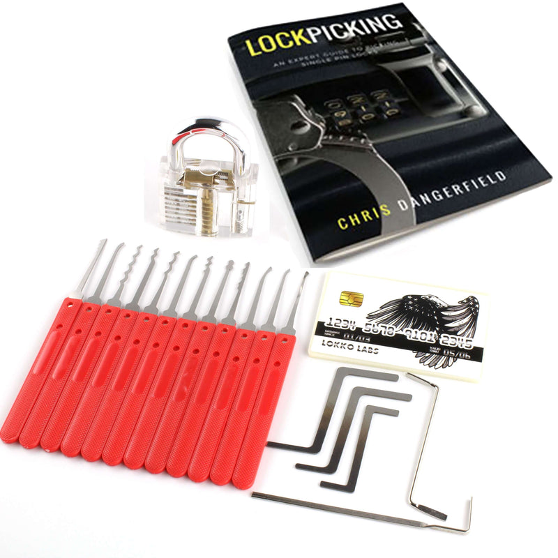 Lock Picking Kit - Lock Picks, Practice Lock, Spy Kit, Beginners Guide