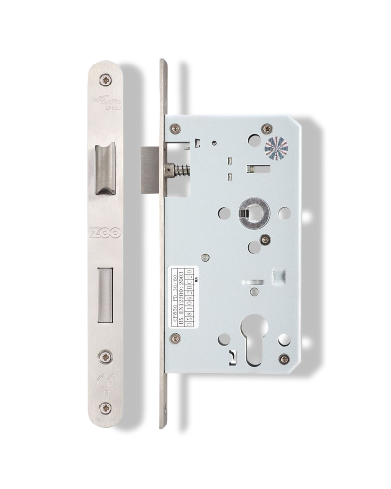 ZOO DIN Sashlock ZDL7260RSS Radius Forend 60mm Backset