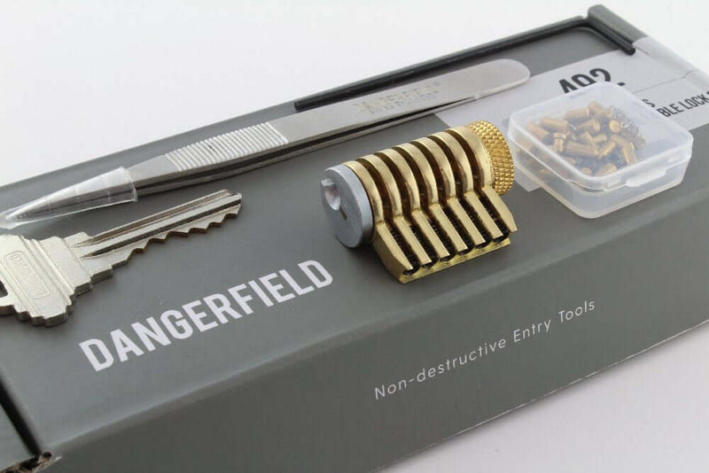 Dangerfield Infinitus Cutaway Practice Lock - Solid Brass - Perfect for Locksmith and Lock Pick Training