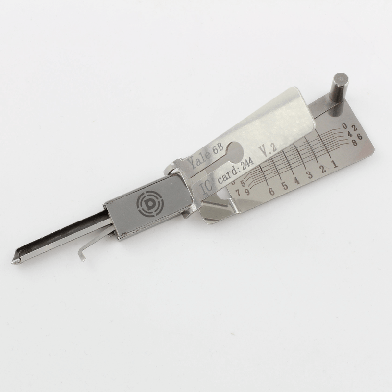 Dangerfield Lishi-Style Lock Pick + Decoder for 5 + 6 Pin Yale (Eurolock)