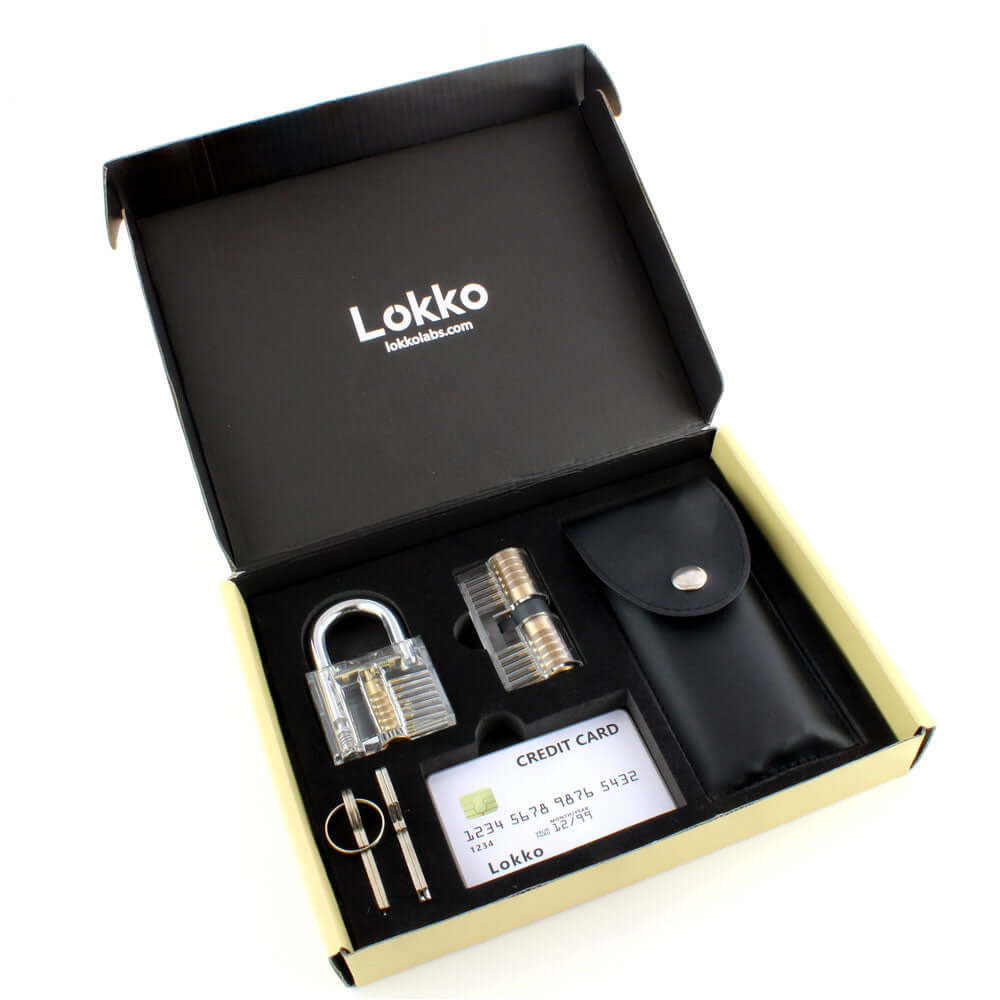 Beginners Lock Pick Set in a box: Complete Lock Pick Kit, Spy Card Kit ...