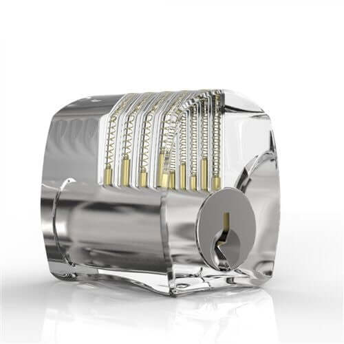 Dangerfield Clear Acrylic Practice Lock - Standard Pins
