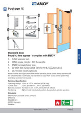 Load image into Gallery viewer, PDF showing components used in an Abloy EL560 Package 1E
